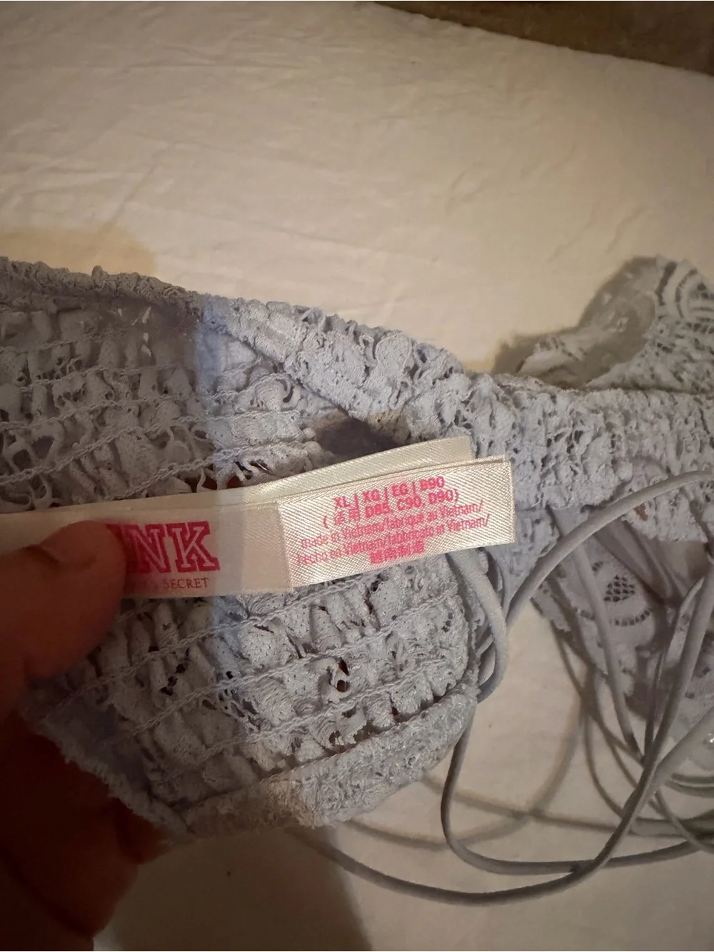PINK VICTORIAS SECRET Lace Bralette in Light Lavender
